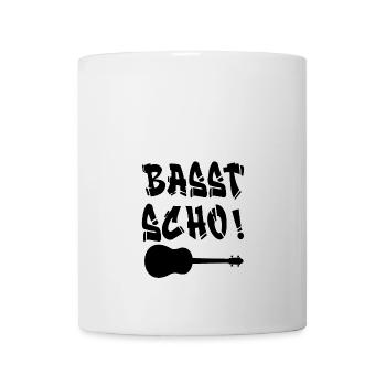 Basst scho - conception de musicien drôle - Mug blanc - blanc - Devant