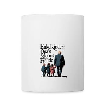 Petits-enfants - La fierté et la joie de grand-père - Mug blanc - blanc - Devant
