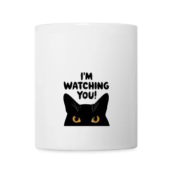 I´m watching you Katze humor lustig - Tasse - Weiß - Vorne