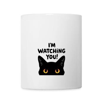 I´m watching you Katze humor lustig - Tasse - Weiß - Vorne