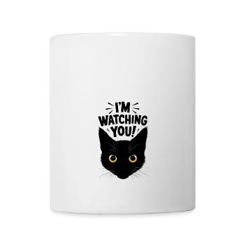I´m watching you Katze humor lustig - Tasse - Weiß - Vorne