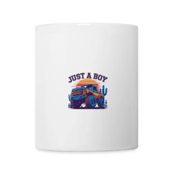 Juste un garçon qui aime les camions - Mug blanc - blanc - Devant