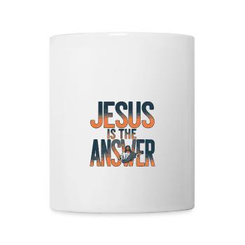 Jésus est la réponse - Jesus ist die Antwort - Mug blanc - blanc - Devant
