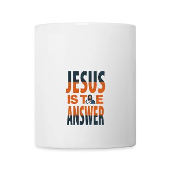 Jésus est la réponse - Jesus ist die Antwort - Mug blanc - blanc - Devant