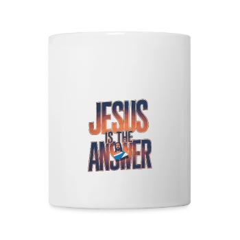 Jésus est la réponse - Jesus ist die Antwort - Mug blanc - blanc - Devant