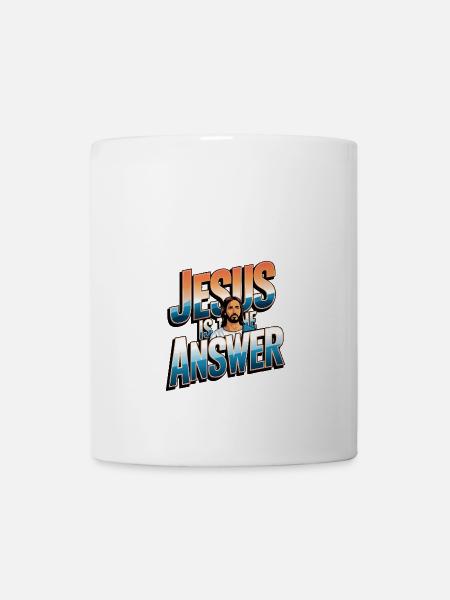 Jésus est la réponse - Jesus ist die Antwort - Mug blanc - blanc