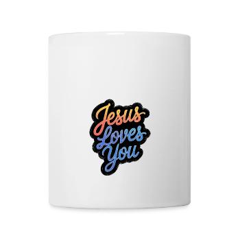 Jésus vous aime ! - Mug blanc - blanc - Devant