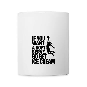Soft-serve? Then off to the – volleyball - Mug - white - Front