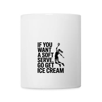 Soft-serve? Then off to the – volleyball - Mug - white - Front