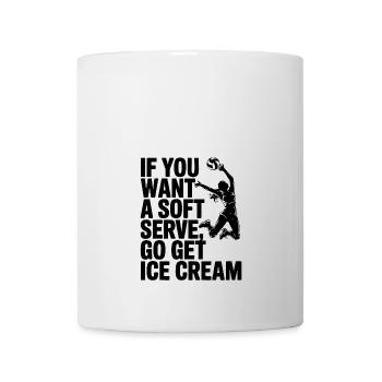 Soft-serve? Then off to the – volleyball - Mug - white - Front