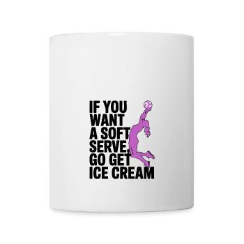 Soft-serve? Then off to the – volleyball - Mug - white - Front
