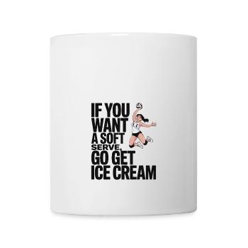Soft-serve? Then off to the – volleyball - Mug - white - Front