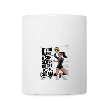 Soft-serve? Then off to the – volleyball - Mug - white - Front