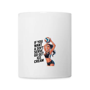 Soft-serve? Then off to the – volleyball - Mug - white - Front