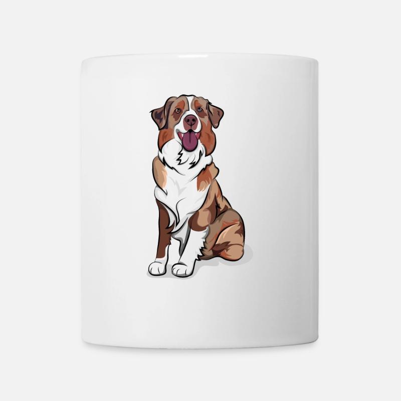 AUSTRALIAN SHEPHERD komplet redmerle - Tasse - Weiß