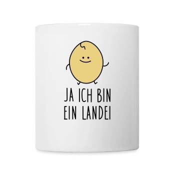Ein Landei - Tasse - Weiß - Vorne