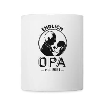 Endlich Opa - Tasse - Weiß - Vorne
