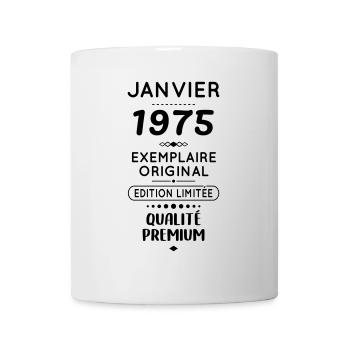50. Jahrestag - Januar 1975 Original - Tasse - Weiß - Vorne