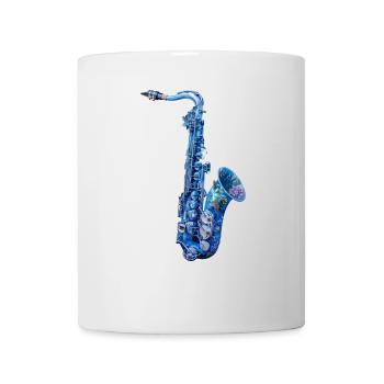Saxophone Poisson - Mug blanc - blanc - Devant