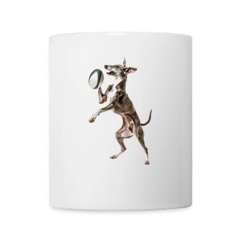 Italienischer Windspielhund - Tasse - Weiß - Vorne