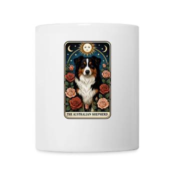 Australischer Schäferhund - Tasse - Weiß - Vorne