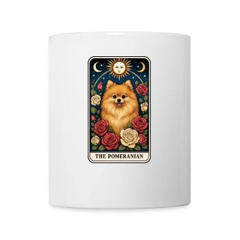 Zwergspitz - Tasse - Weiß - Vorne