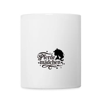 Pferdemädchen - Mädchen liebt Pferde - Tasse - Weiß - Vorne