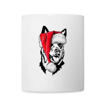 Père Noël Australian Cattle Dog Christmas Dogs - Mug blanc - blanc - Devant
