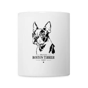Boston Terrier Dad Hunde Hund Wilsigns - Tasse - Weiß - Vorne