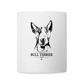Bull Terrier Papa Bull Terrier Chien Chien Wilsigns - Mug blanc - blanc - Devant