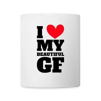 Paare Liebe Herz Freund Geschenkidee Beziehung - Tasse - Weiß - Vorne
