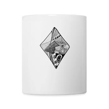 Diamond doodle - Tasse - Weiß - Vorne
