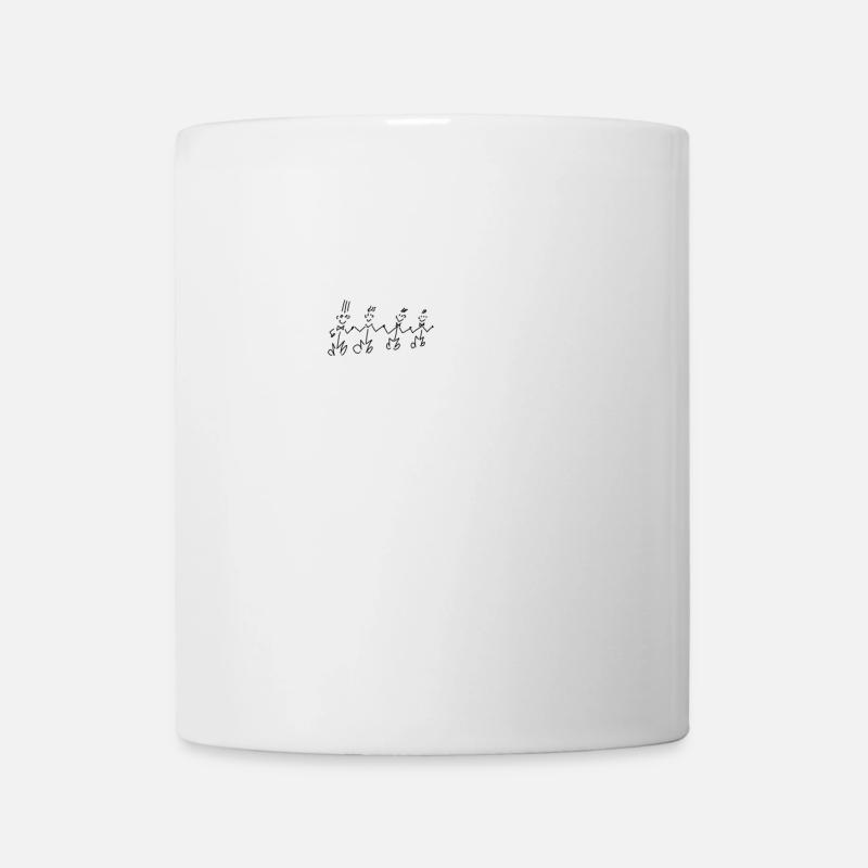 strichmänchen - Tasse - Weiß