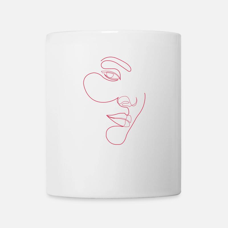 Woman Face - Mug - white
