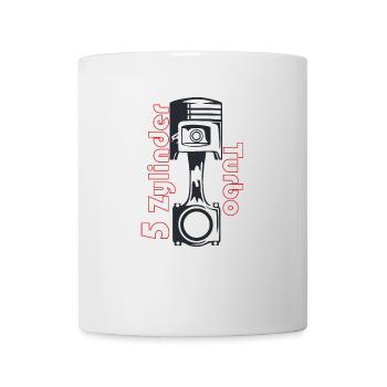 5 Zylinder Turbo - Tasse - Weiß - Vorne