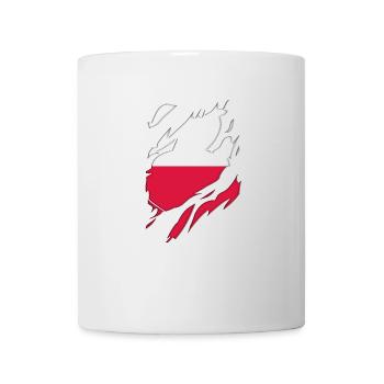 Poland flag torn motif - Mug - white - Front