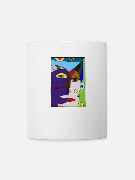 Visages abstraits Picasso - Mug blanc - blanc