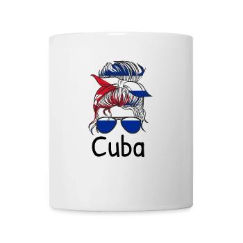 Drapeau de Cuba Caraïbes Vacances Cuba Voyage La Havane - Mug blanc - blanc - Devant