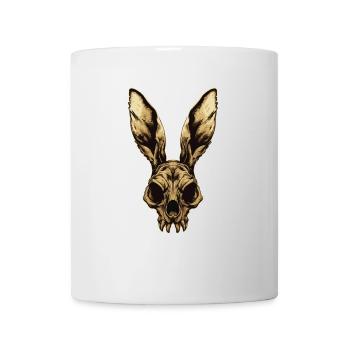 Zombie Kaninchenschädel - Tasse - Weiß - Vorne