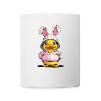 Entenküken im Hasenkostüm - Tasse - Weiß - Vorne