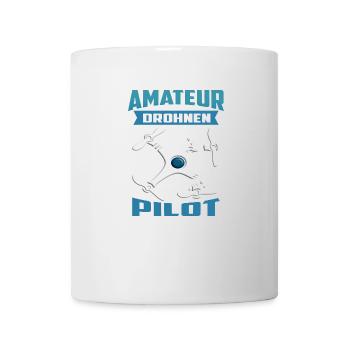 Amateur Pilot schrottet Drohne - Tasse - Weiß - Vorne