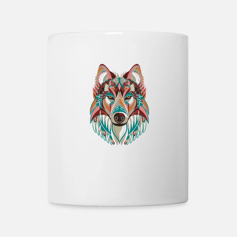 Wolf - Tasse - Weiß