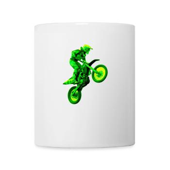 enduro vert - Mug blanc - blanc - Devant