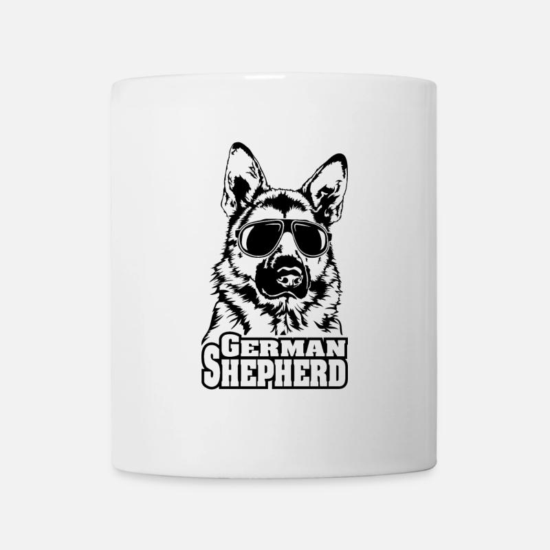 GERMAN SHEPHERD cool Sonnenbrille Hunde Hund - Tasse - Weiß