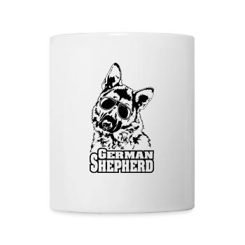 BERGER ALLEMAND cool lunettes de soleil chiens chien - Mug blanc - blanc - Devant