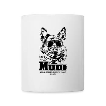 MUDI coolest people dogs saying Wilsigns - Mug - white - Front