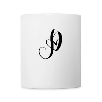 Herzbuchstabe P/Herzbuchstabe P - Tasse - Weiß - Vorne