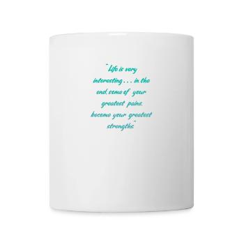 Interessantes Leben - Tasse - Weiß - Vorne