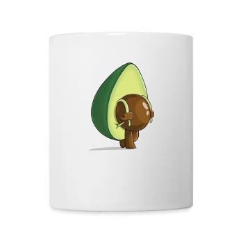 Sac à dos avocat avec de bonnes vibrations - Mug blanc - blanc - Devant
