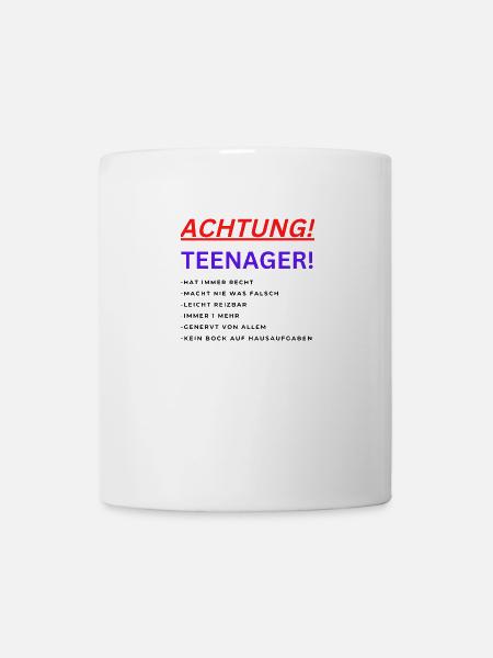 TEENAGER rechte - Tasse - Weiß